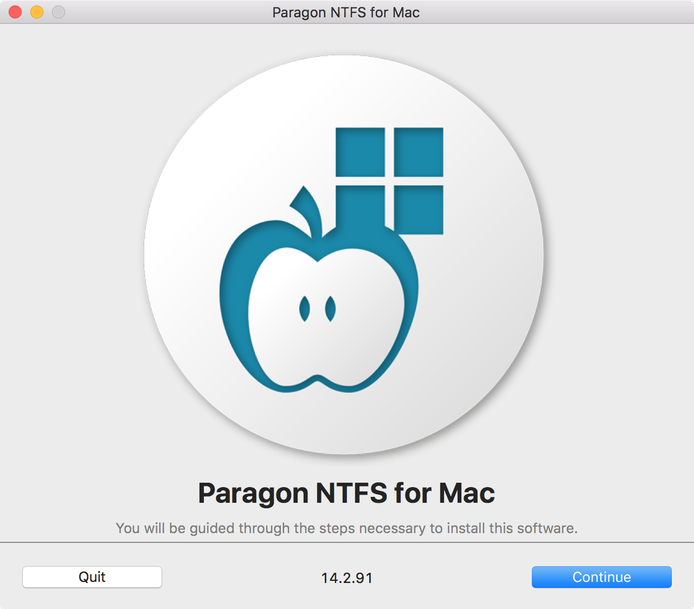 does ntfs for mac show up in applications